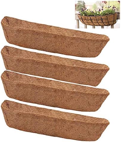24 Inch Coconut Liners for Planters,Horse Trough Coco Liners for Window Box/Hanging Trough Planter by Frillybutts