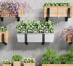 Y&M Adjustable Window Box Brackets 6 Pack, Wall Mount Planter Box Brackets - Image 2