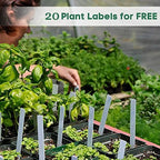 10 Packs Seed Starter Tray, Reusable Plant Trays for Seedlings, Seed Starter Tray Kit with Adjustable Humidity Dome Greenhouse Germination Kit for Seeds Growing Starting(120 Cells Total Tray) - Image 4