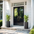 Kante Small Column Square Black Concrete Planter 19.9" H, Outdoor - Image 5