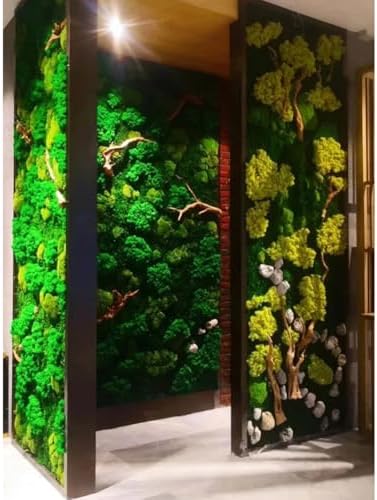 500g Artificial Moss for Crafts, Faux Decorative Plant for DIY Walls Wedding Party Table Centerpieces Home, Light Gray - Image 7