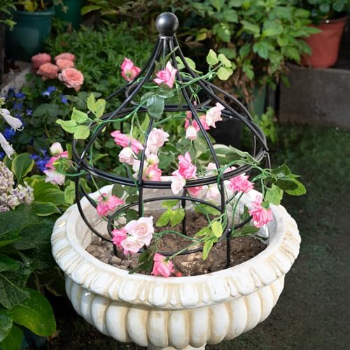 Metal Garden Obelisk Trellis - 12"x18" Support for Climbing Plants - Image 5