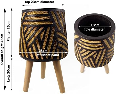 Leaf Large Planters Plant Pots, Fibreglass, 45cm Bali - Image 4