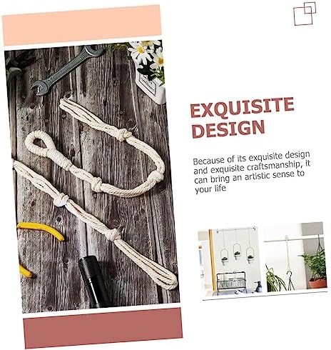 Yardwe 16pcs Garden Supplies Wall Plant Hanger Extender Rope Macrame Plant Hanger Hanging Flowerpot Rope - Image 6