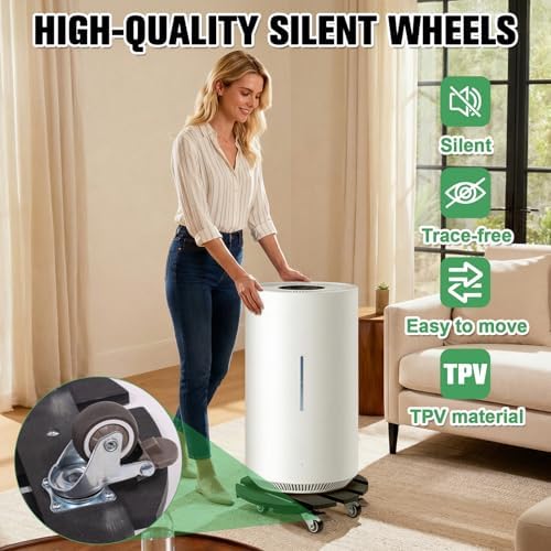 Plant Caddy with Wheels Heavy Duty, 12 Inch WPC Rolling Plant Stand - Image 6