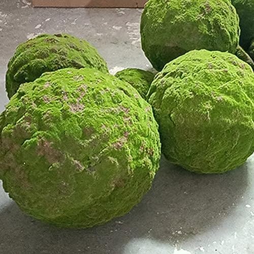 Green Artificial Moss Balls, Handmade Sphere Moss Hanging Balls for DIY Wedding Party Home Hotel Decoratio, Hangin Plants Landscape Landscaping Ball (Color : Diameter: 45cm/17.71in, Size : 2pcs) - Image 3