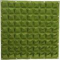 81 - Pocket Vertical Felt Plant Grow Bag, Wall Hanging Planter for and Flowers, Reusable Eco - Friendly Felt Garden Container with Drainage, Indoor Outdoor Wall Greening Decor (Green) by Unknown