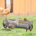 SOFE Poultry Feeder Galvanized Metal Chicken Feeder Set of 2 by SOFE