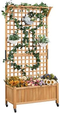 Yaheetech Planter Box with Trellis Raised Garden Bed for Climbing Plants by Yaheetech