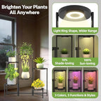 iDavosic.ly 6 Tier Large Plant Stand with Grow Light, 10 Inch Tray, Black - Image 4