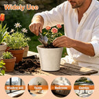 6 Inch Resin Plant Pots with Drainage Hole cone Decorative Flower Planter - Image 6