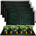 Seedling Heat mat | 4 Pack | Durable Waterproof | Heat Mats for Seed Starting,Seed Germination Heating Mat 10 x 20.75 Inch by SeedlingHeatmat