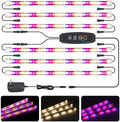 LED Grow Lights Strips for Indoor Plants, 3 Working Modes & 10 Dimmable Levels Plant Lights with Auto Cycle Timer 3/9/12Hrs, 36W Full Spectrum DIY Growing Lamps for Seedings Hydroponics, 6 Strips by CT%C2%A0CAPETRONIX%C2%A0dedicated%C2%A0to%C2%A0the%C2%A0development%C2%A0of%C2%A0lighting