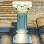 26" Tall Roman Column Pedestal Stand - Heavy Duty Magnesium Oxide Garden Pedestal for Statues, Weatherproof Outdoor Pillar for Sculptures – Sturdiness Plinth Base Statue Riser - Image 3