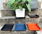 NIMYAU Square Plant Saucer 16 Inch 2 Pack, Plant Stand Plant Trays for Pots Heavy Duty Plastic Plant Saucers for Indoors Outdoors, Flower Pot No Holes Plant Lover Gardening Gifts - Image 7