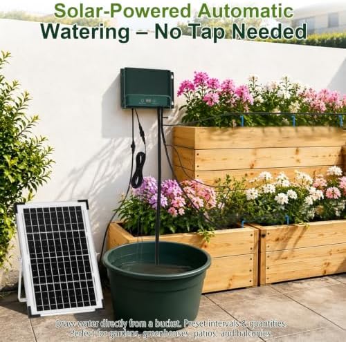 Solar Drip Irrigation System, 10W Auto Watering Kit for 50 Plants - Image 2