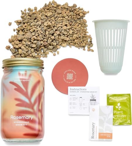 Modern Sprout Mason Garden Jar-Self-Watering Kit - Lavender+Rosemary - Image 2