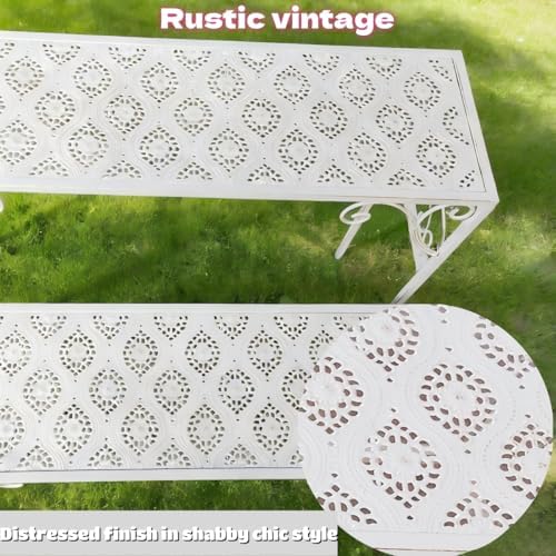 2 Tier Metal Plant Stand, Ladder Flower Pot Holder Plant Stands, Stackable Heavy Duty Tall Plant Shelf Flower Pot Holder for Patio Garden Corner Balcony Living Room (2 Tier H24.4 In-White) - Image 6