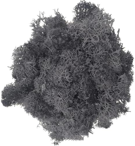 100g Artificial Moss for Crafts, Faux Decorative Plant for DIY Walls Wedding Party Table Centerpieces Home, Gray by LKXHarleya