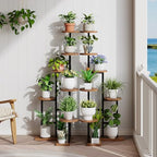HOOBRO Corner Plant Stand Indoor, 7-Tier Plant Shelf for Indoor Plants - Image 5