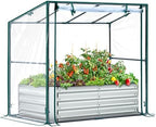 Ohuhu 4x2x1 FT Raised Garden Bed Outdoor with Cover, 3-in-1 Gardening Set by Ohuhu