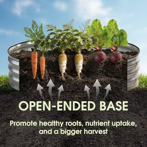 NEWBULIG Galvanized Raised Garden Bed Outdoor, 4x2x1ft 2 Pack Planter Box - Image 2