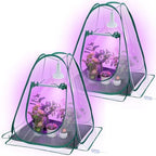 Meonum Mini Greenhouse Indoor with 10W Grow Light and PEVA Mat, 2 Pack by Meonum
