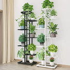 MTB Garden 7 Tier White Metal Plant Stand Indoor Outdoor Flower Pot Display Planter Shelf - Image 6