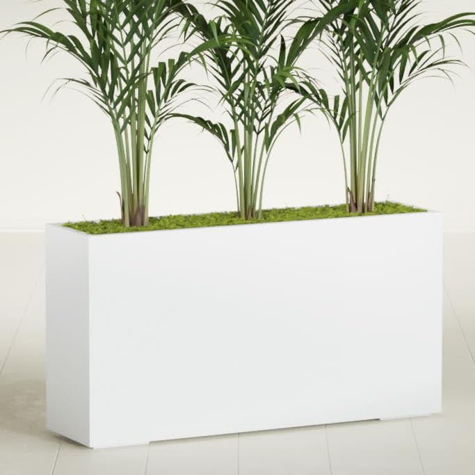 Greenline Alice Tall Rectangular Fiberglass Planter, Outdoor Planter Box - Image 2