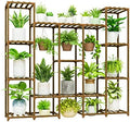 Bamworld Large Plant Stand Indoor Outdoor Hanging Shelf for Multiple PlantsTall Large Holder for Living Room Patio Balcony Garden by Bamworld