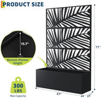 GarveeLife Metal Planter Box with Trellis 71"x47"x16", with Drainage Holes - Image 2