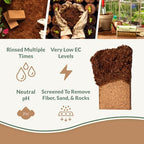Coco Bliss 650gm Bricks (5-Pack) + Vermiculite Bliss (24 Qts) - Organic Coco Coir & Fine Vermiculite for Plants - Compressed Coco Coir Bricks - OMRI-Listed Coco Coir for Plants, Herbs, & Gardens - Image 2
