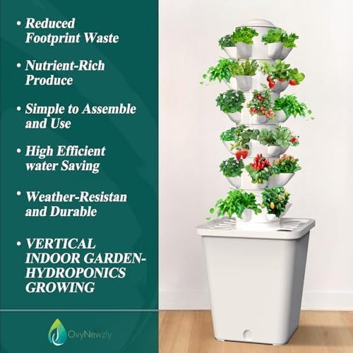 Hydroponics Growing System,Vertical Indoor Garden Planter,30 Plants Hydroponic Germination Kit for Gardening Lover - Image 4