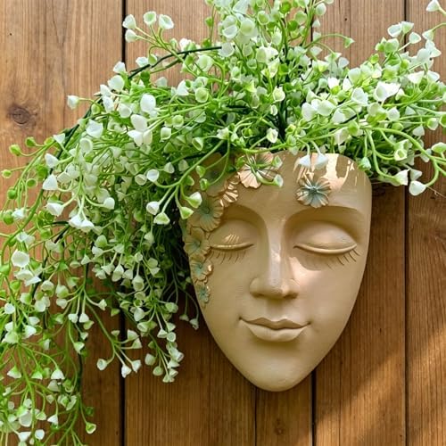 Geometric Face Wall Hanging Planter for Indoor Plant Display, A - Image 2