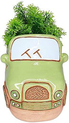 STP GOODS Ceramic Pot with Drainage Hole and Saucer, Plant Pots, Modern Decorative Planters for House Plants Indoor Flowers Plants, Cute Flower Pot - Gifts (Green) - Image 2