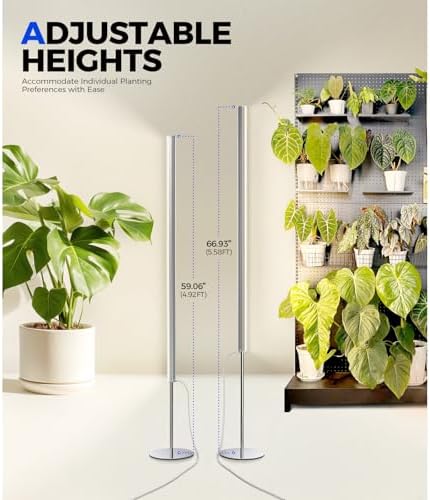 Barrina T1S Vertical Grow Light, 65W Full Spectrum, 5FT-5.6FT Height - Image 5