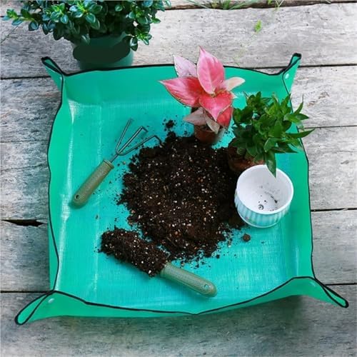 2 PCS Planting Mat Gardening Potting Pad Foldable Plant Transplanting Waterproof Mats Accessories for Patio - Image 6
