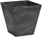 Novelty 35188 Square Ella Planter, Black, 18-Inch by Novelty