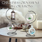Tatuo 20 Pcs Ornament Holder Stand with Hooks for Glass Ball,Elegant - Image 6