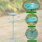 HOUYANG 35 "H Metal Bird Bath for Outside,Standing Bird Feeder - Image 5
