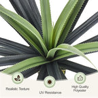 4ft Artificial Spiked Agave Plant, 48inch Faux Agave Plants Indoor Realistic Floor Plant Perfect for Front Porch, Patio, Indoor Outdoor Home, Office Decor (Set of 2) - Image 3