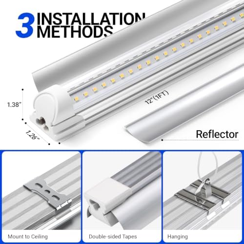 Barrina T8 1FT Grow Light, 5000K Full Spectrum LED Grow Light Strip, 6 Pack - Image 6