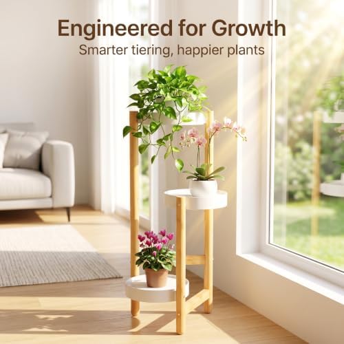 APRTAT 3-Tier Tall Bamboo Plant Stand for Indoor Plants - Image 6