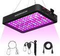 Upgraded BW1000 LED Grow Lights Double Chips Full Spectrum with 10ft Cable for Greenhouse and Indoor Plant Veg and Flower Growing [Black] by WZDRAGON