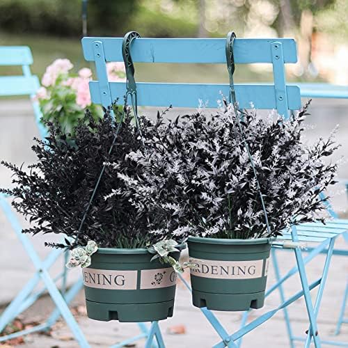 RECUTMS 36Pcs Black Fall Decor Artificial Plant Outdoor Fake Spring Flower - Image 4
