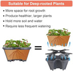 GameXcel Vertical Planter Tower - 7 Tier Stackable Garden Planters with Wheels and Tools Plant Pots for Strawberry Herb Flower and Vegetable Indoor Outdoor Use Dark Gray - Image 6