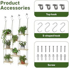 Window Plant Shelves Hanging Rack for Indoor Home Decor, 8-Tier - Image 3