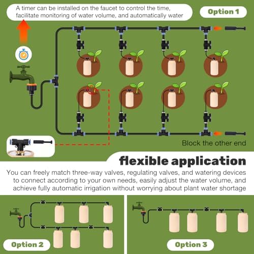 4pcs 3.5x3.5x7in Classic Self-Watering Ollas Self Watering 30oz Terracotta Planter Automatic Drip Irrigation System for Indoor Plant Watering & Outdoor Water Sets Terra Cotta Clay - Image 6