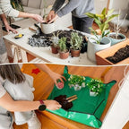 2 PCS Flower Pots Transplanting Mats, Waterproof Foldable Potting Tray, Leak Proof Plant Repotting Pad for Indoor for Plants Transplanting(75x100cm) - Image 7