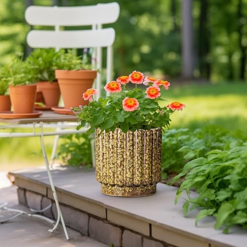 Ceramicfor Ceramic Planter, 9.6 Inch, Yellow - Image 2